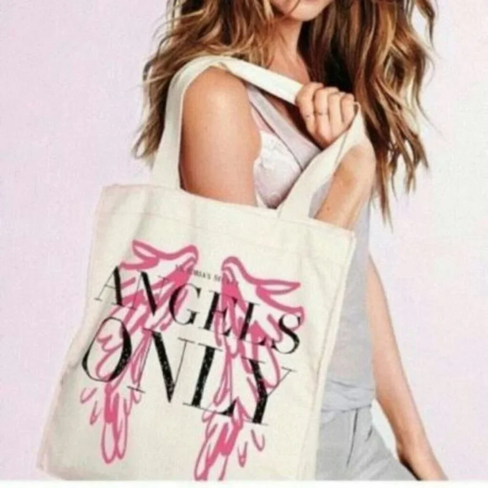 Victoria’s Secret Angels Only Canvas Tote NWT Excellent Condition